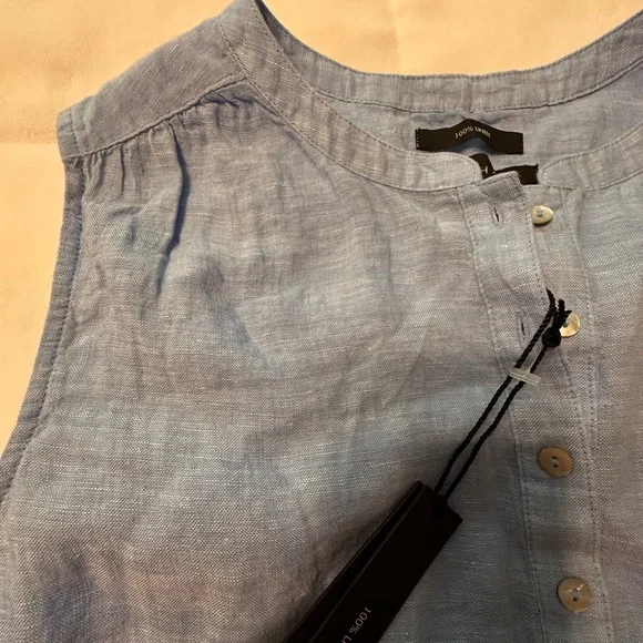 NWT Tahari linen sleeveless top size Medium - Picture 5 of 10